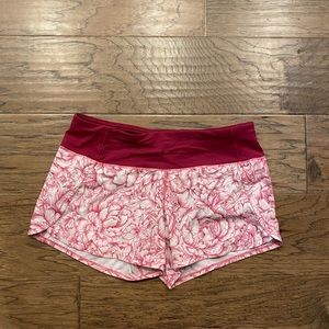 Fun pink flowered Run Times 4”